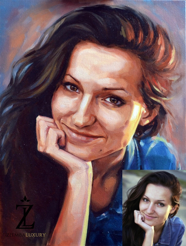 Acrylic portrait from a photo