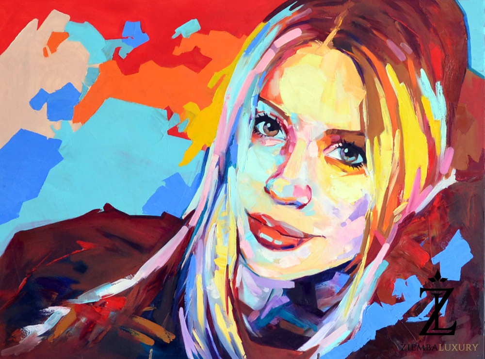acrylic painting portrait from photo