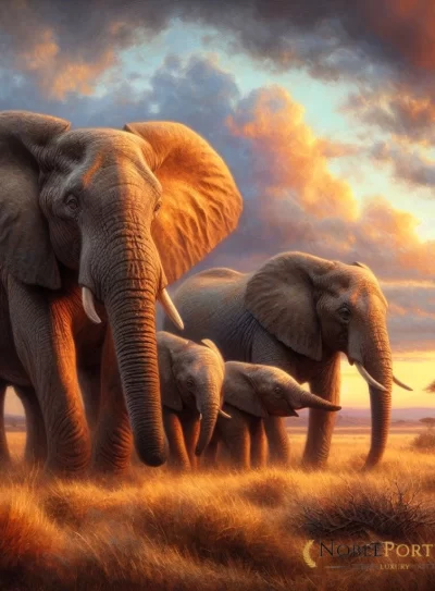 animal portrait elephants