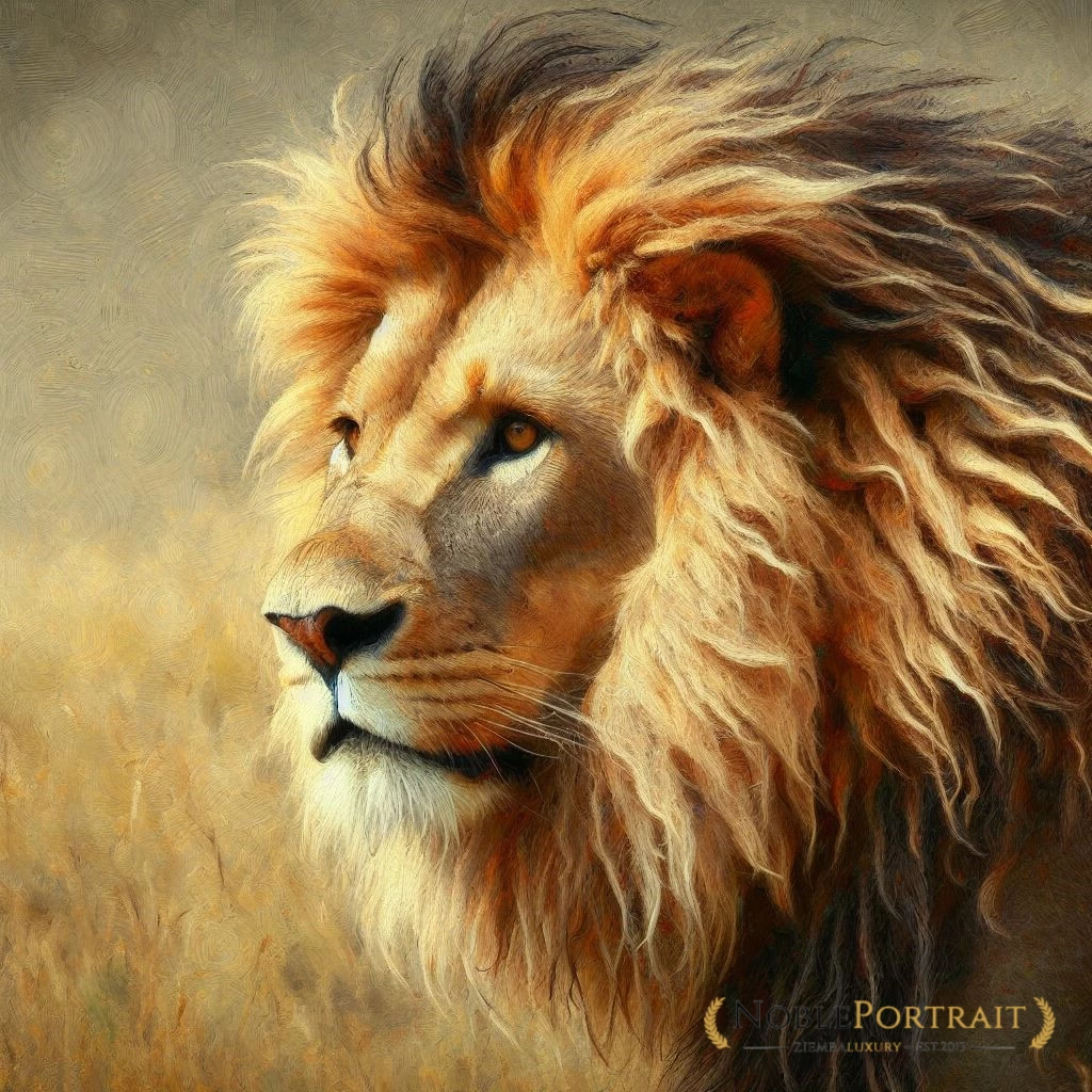 animal portrait of lions