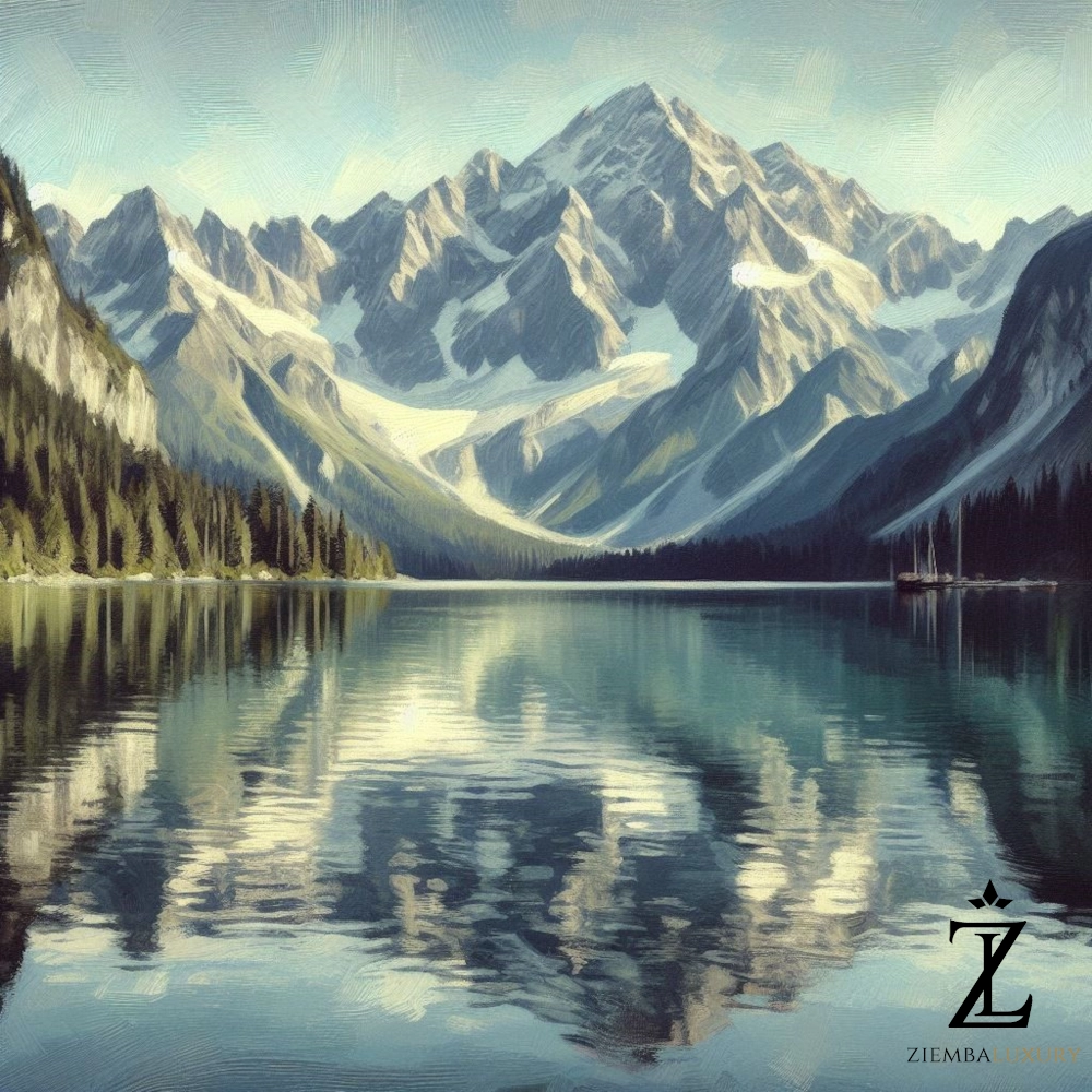 mountain landscape painting