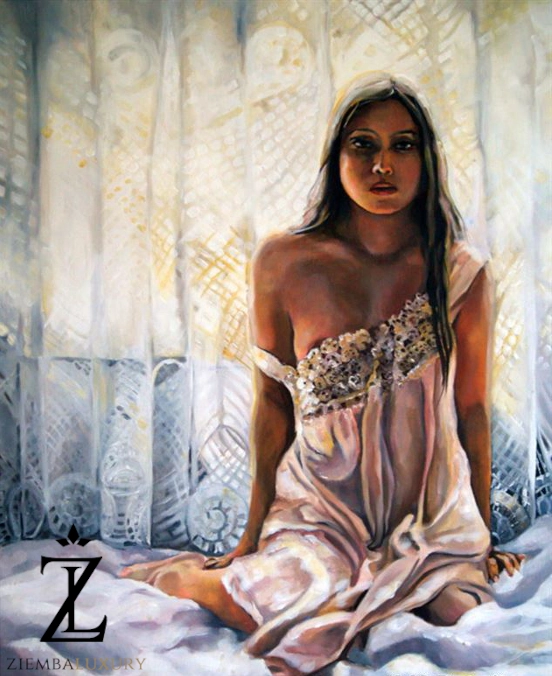 custom realistic portrait painting photo nude