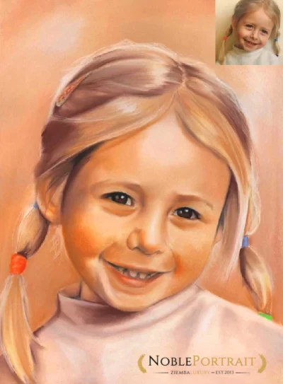 pastel portrait from photo